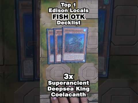 EDISON Top 1 Fish OTK Deck Profile Time Wizard League #yugioh #tcg #edison  #decklist