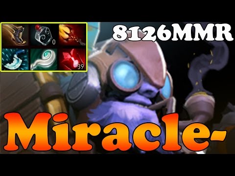 Dota 2 - Miracle- 8126MMR TOP 1 MMR in the World Plays Tinker vol 4 - Ranked Match Gameplay