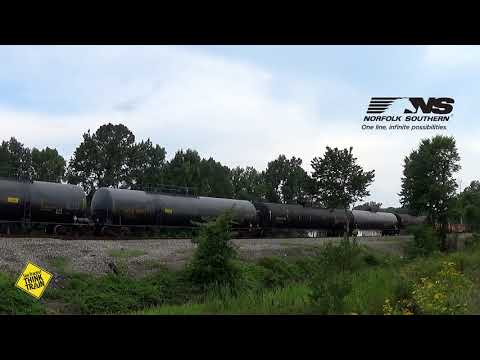 NS 6924 (EMD SD60E Crescent Cab) leads  NS V17