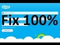 How to fix skype cant connect problem 2014 In.