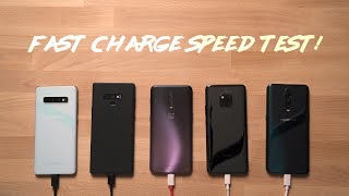 Galaxy S10 Plus vs Note 9 vs Mate 20 Pro vs OnePlus 6T vs Oppo R17 Pro Charge Speed Test!