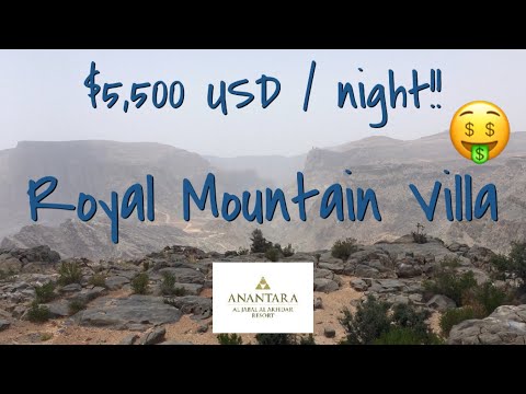 $5,500.00 per night Royal Mountain Villa in Oman! 😮❤️🇴🇲✨
