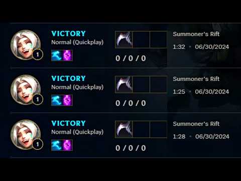 The 1:20 Game - FASTEST WIN in League of Legends?! (Jinx Exploit on PBE)