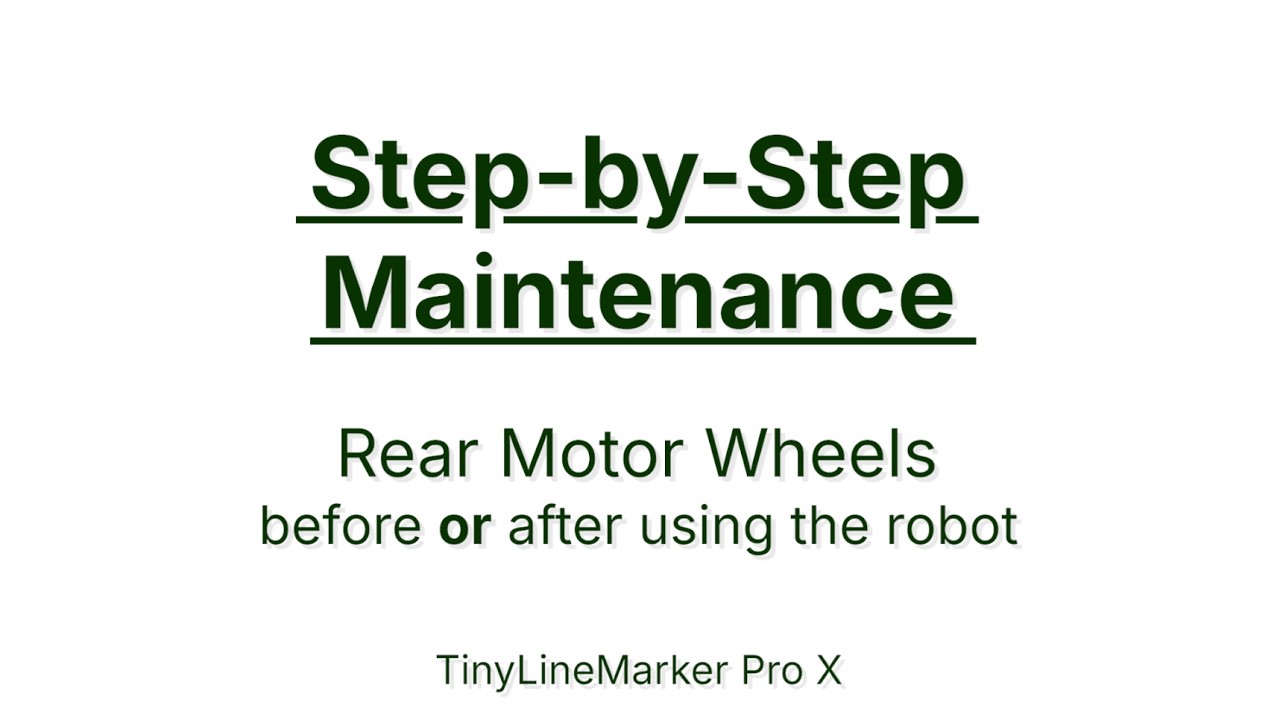 Rear Motor Wheels - Pro X TinyLineMarker Robot