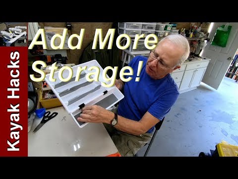 More Kayak Seat Storage using Dollar Store Fishing Supplies