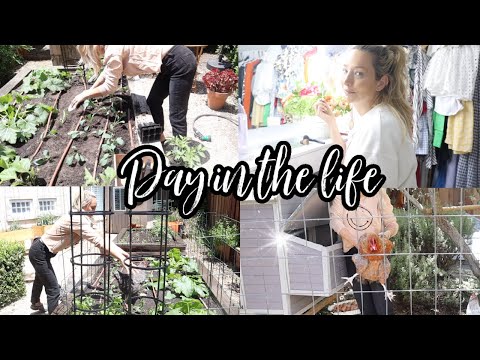 CHATTY GET READY WITH ME // FIXING THE GARDEN // CHICKENS RUN WILD AND POOP ON ME 🤦‍♀️