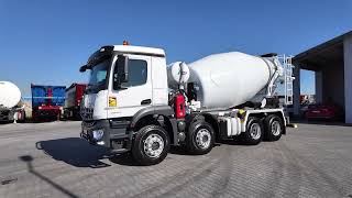 شاحنة خلط الخرسانة Stetter  ذات شاسيه Mercedes-Benz AROCS 3240 / GRUSZKA 9M3 / 8x4 / BETONOMIESZARKA / &nbsp;SCHWING STET | صورة 4 - Machineryline