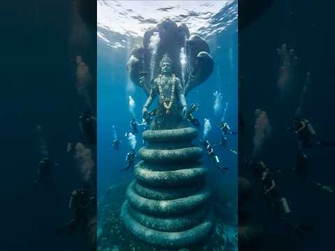 Lord Vishnu Temple under the water near Bali Indonesia #Vishnu #Temple #Bali #5000