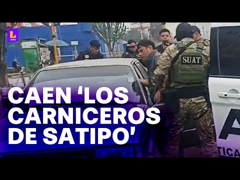 Tres policías detenidos: Megaoperativo contra ‘Los Carniceros de Satipo’