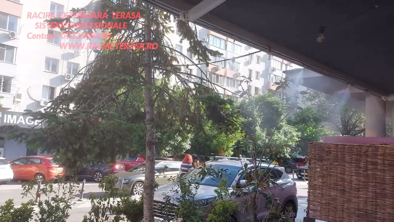 SISTEM PROFESIONAL RACIRE EXTERIOARA TERASA CAFENEA / CAFENEA LE BAB / PIATA AMZEI / BUCURESTI