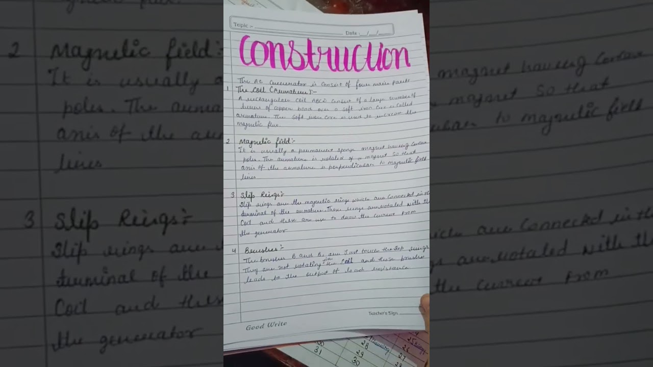 Physics project file AC Generator