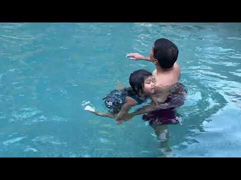 Aribah swimming