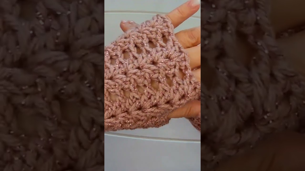 Crochet easy fingerless gloves/wrist warmer tutorial #Crochet Cabin