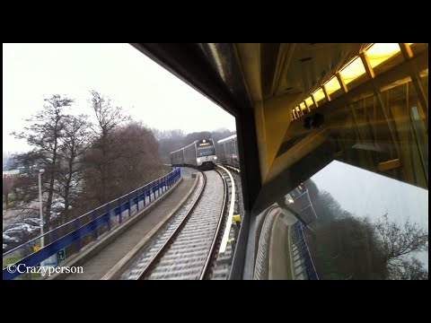 RET Metrorit De Akkers - Slinge Rotterdam (Door ruit / Through window!)