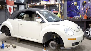 how to change Volkswagen Beetle stuck abs wheel speed sensor