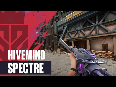 Hivemind Spectre Skin Showcase [4K] - Valorant Battlepass Skins