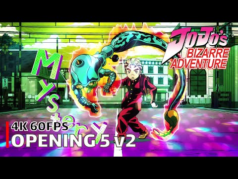 JoJo's Bizarre Adventure - Opening 5 v2 [4K 60FPS | Creditless | CC]