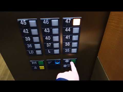 FUN 1983 Custom Otis Series 1 Elevonic 401 Traction Elevators at Wells Fargo Center, Seattle, WA