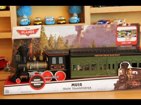 Mattel Disney Planes Fire & Rescue Muir Train Transporter Video