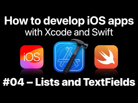 Learn how to develop iOS apps with Xcode and Swift – Lists and TextFields 📱 (FREE beginner tutorial) thumbnail