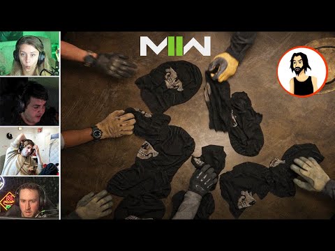 Steamers React to Call of Duty Modern Warfare 2, Ghost Mask Giveaway (MW II Campaign)