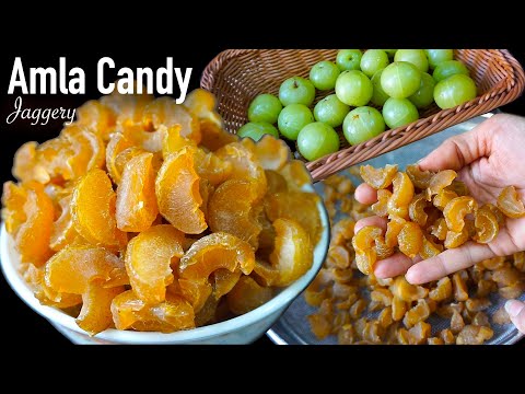 Amla candy recipe | sweet amla candy | amla candy with jaggery | jaggery amla | gooseberry candy