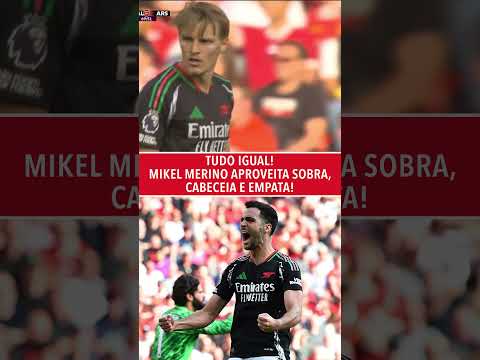 Arsenal foi atrás do empate contra o Liverpool! #shorts