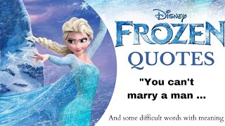 Quotes from Frozen Movie That We Never Know