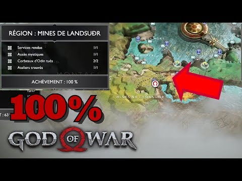 GOD OF WAR: All Items: Landsudr Mines Region 100% Completion / Collectibles