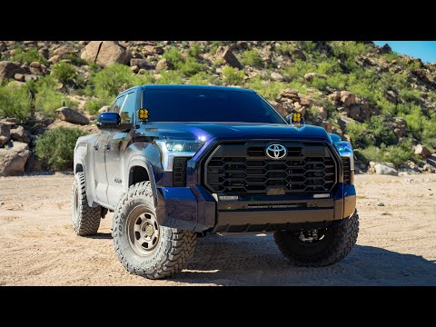 First impression of King's 2.5 remote reservoir coilovers and rear shocks on our Gen 3 Tundra!