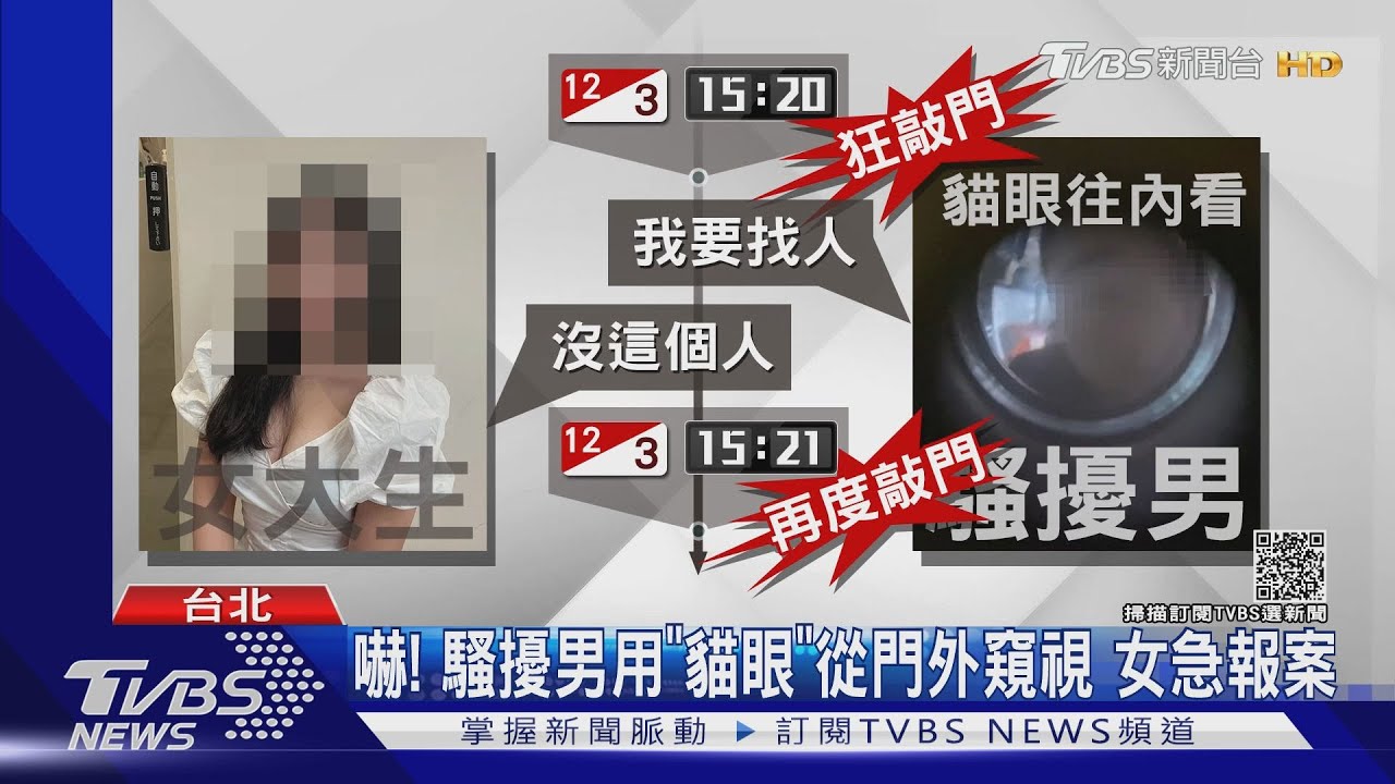 敲門喊「猥褻字眼」! 女大生控男鄰頻騷擾