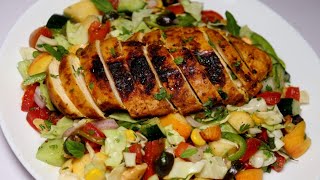 Grilled Chicken Salad, Healthy Salad Recipe (weight loss Recipe)