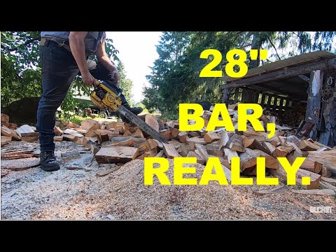 CHAINSAW OPERATION-   SHORT BAR OR LONG BAR, WHATS FASTER