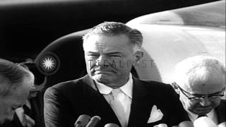USAmbassadortoVietnamHenryLodgereturnstoWashingtonandanswersthereport...HDStockFootage