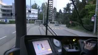 preview picture of video 'Zurich Route 6 down a steep road from the Zoo to City Centre'