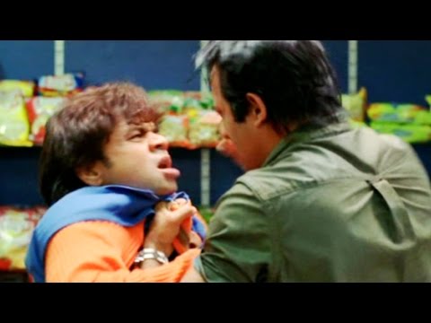 राजपाल यादव की अक्षय खन्ना के हाथों पिटाई जबरदस्त काँमेडी सीन - मेरे बाप पहले आप