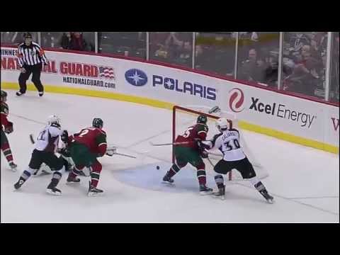 Niklas Backstrom Amazing Stick Save vs Colorado - Fox North