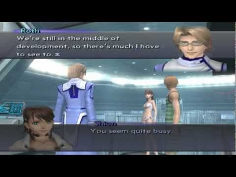 Xenosaga III HD Cutscene 051 - Roth Mantel and Shion (CAT Testing Ground) - JAPANESE - SWIMSUIT MODE