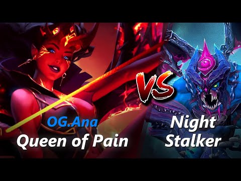 Ana safelane Queen of Pain vs Night Stalker/Techies | First 10 minutes