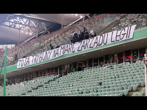 Atmosfera i doping podczas meczu Legia - Puszcza