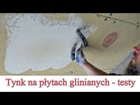 Tynk gliniany na płytach glinianych - testy