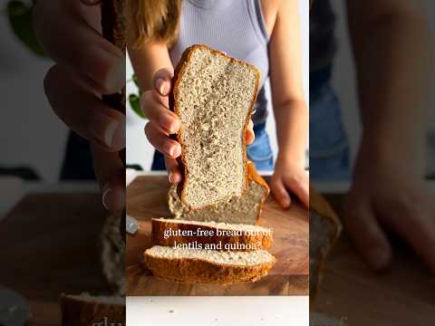 Easy Red Lentil Quinoa Bread (Gluten-Free) #plantbasedrecipes