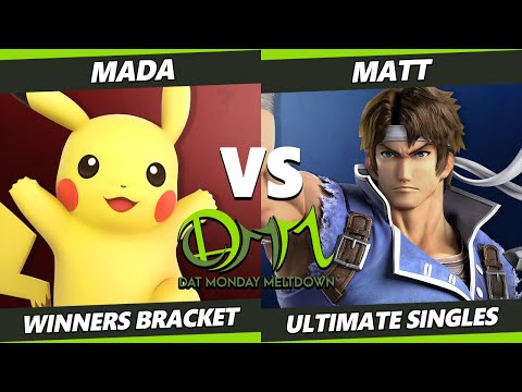 DAT Monday Meltdown 240 - Mada (Pikachu, Richter) Vs. Matt (Cloud, Kazuya) SSBU Ultimate Tournament
