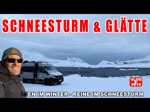 #819 Lofoten bei Schneesturm & Schneeglätte | Sache mit Nikolaus | Norwegen Winter Trip | MegaMobil