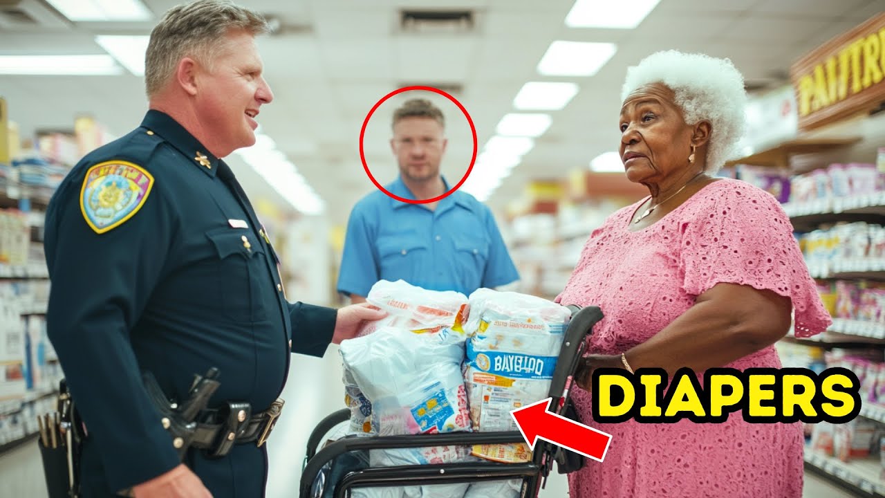 Cop Mocks Elderly Black Woman for Buying Diapers, Unaware of Who the Cashier Is…