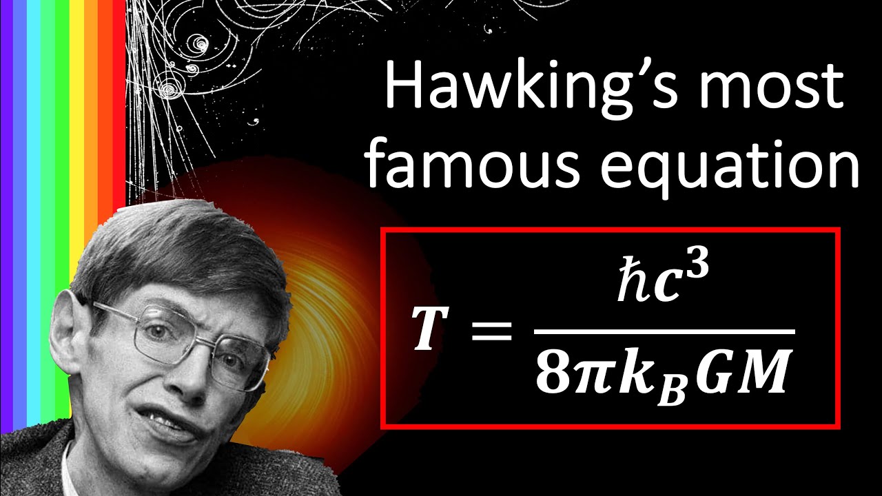 Deriving Hawking's most famous equation: What is the temperature of a black hole?