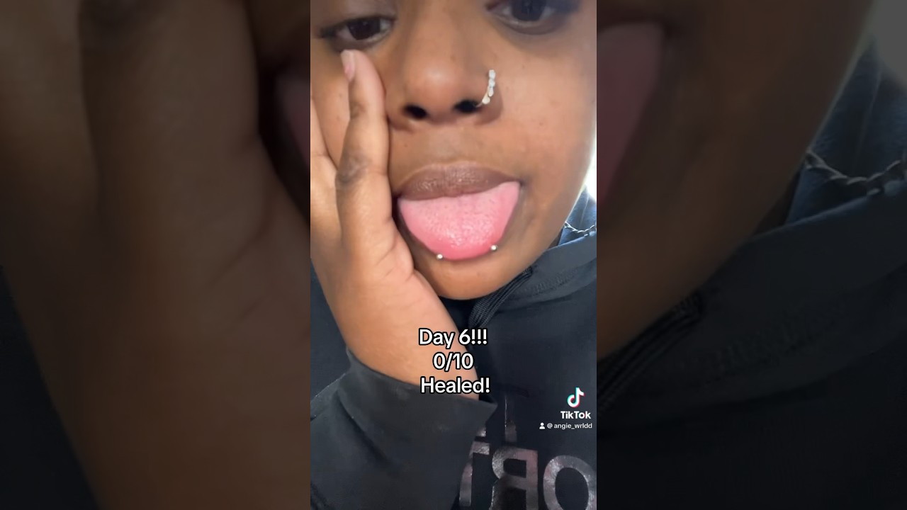 | Snake eyes piercing: healing process