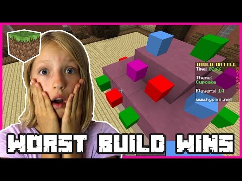 GamerGirl - Build Battles - WORST BUILD WINS | Minecraft