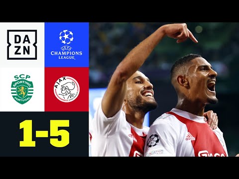 Ex-Frankfurter Haller schießt Lissabon ab: Sporting - Ajax 1:5 | UEFA Champions League | DAZN
