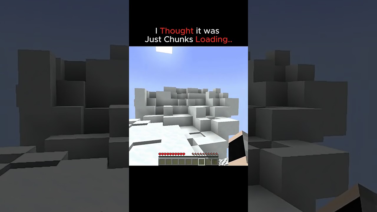 I thought It was just Chunks loading.. #beat #minecraft